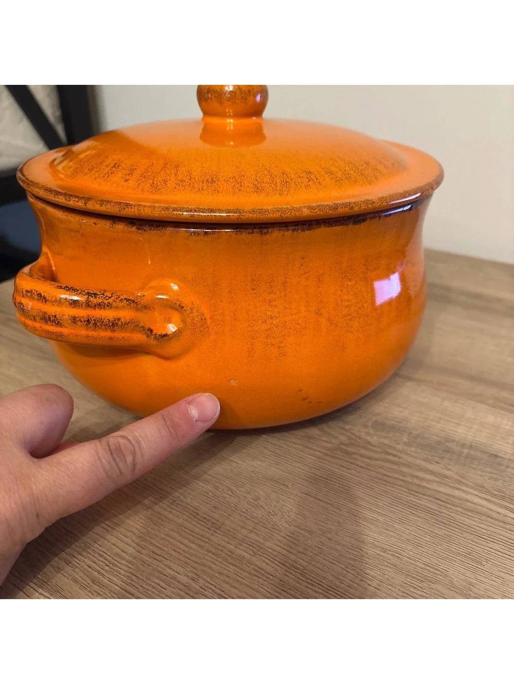 De Silva Terracotta 8” casserole dish w/ lid Made in Italy